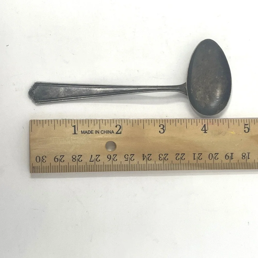 Webster Company Sterling Silver Ladle - Cream/Jelly Spoon - Art‎ Deco Style 4.5